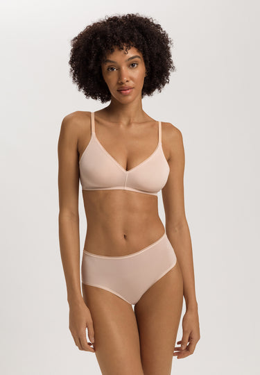 Smooth Illusion Semi-Transparent Tulle Soft Cup Bra | Beige 70842-274